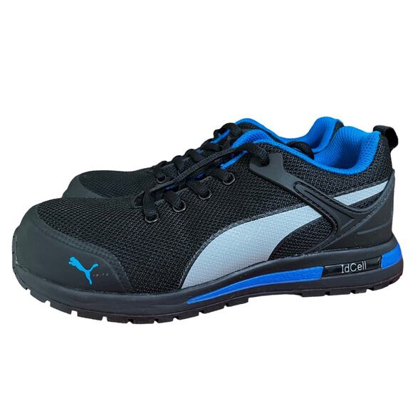 PUMA Womens Levity Knit Low ASTM EH Lace Up Sneaker Size 7 Black Athletic NEW - Picture 2 of 10